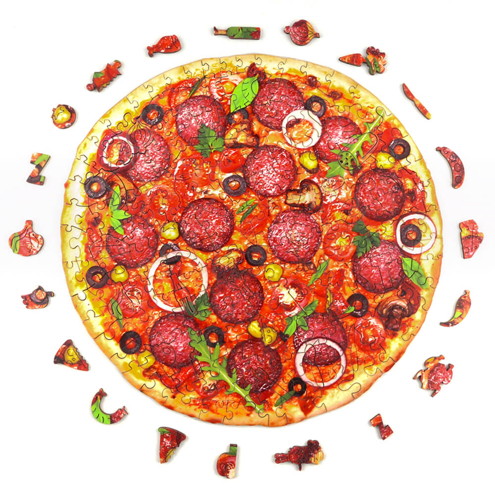 Puzzle En Bois - Pizza