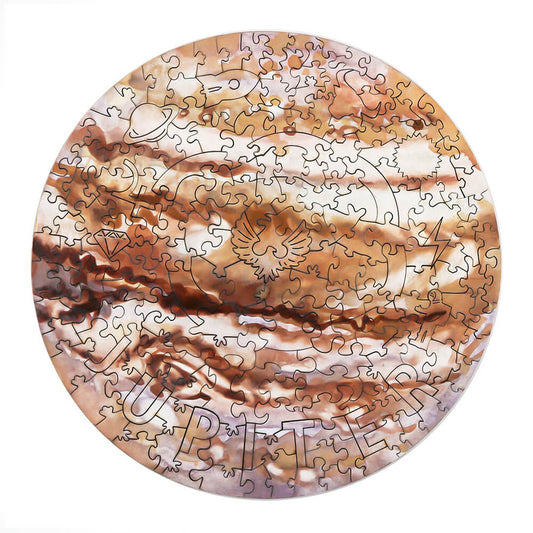 Puzzle En Bois - Planète Jupiter