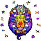 Puzzle En Bois - Lion Signe du Zodiaque