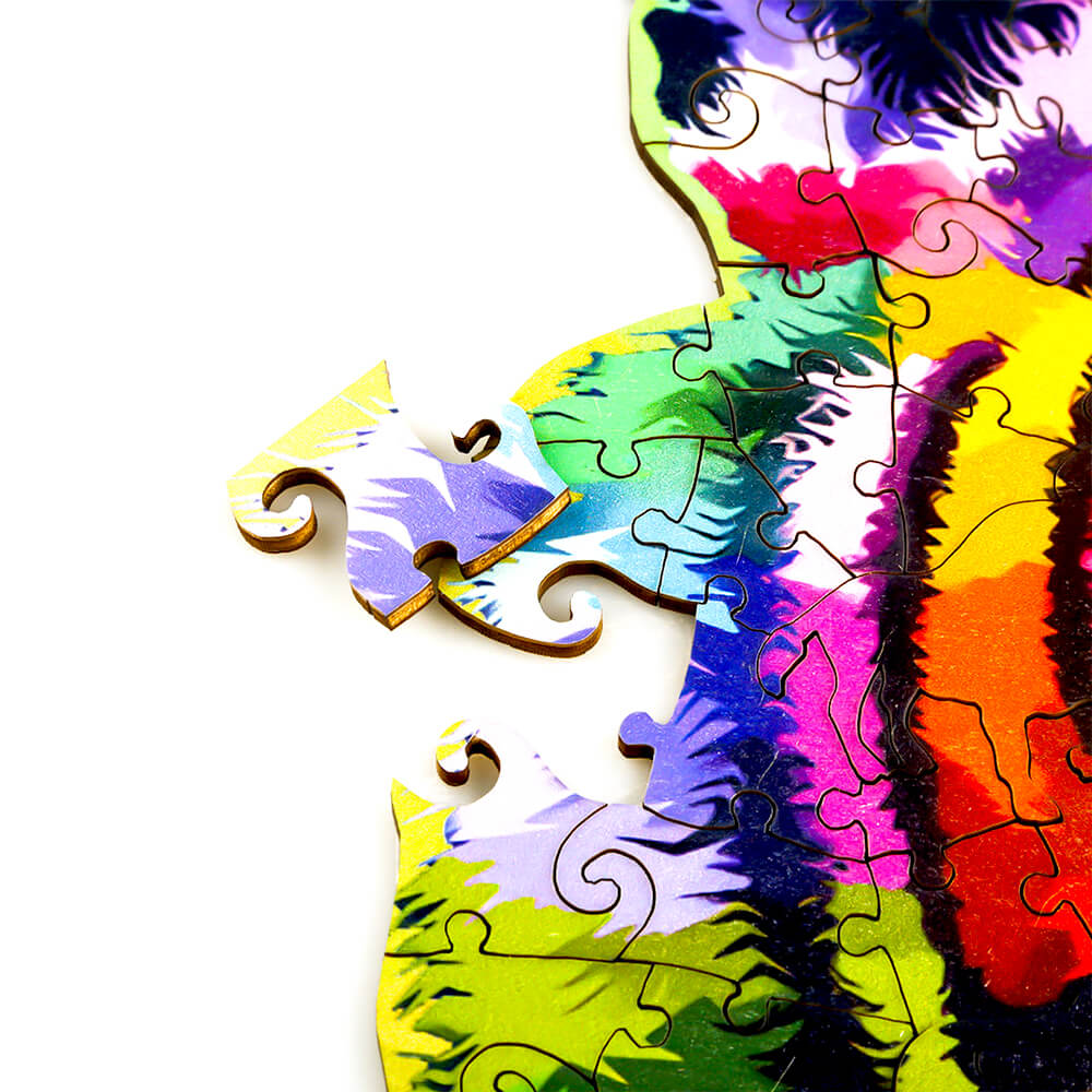 Puzzle En Bois - Tigre Éblouissant