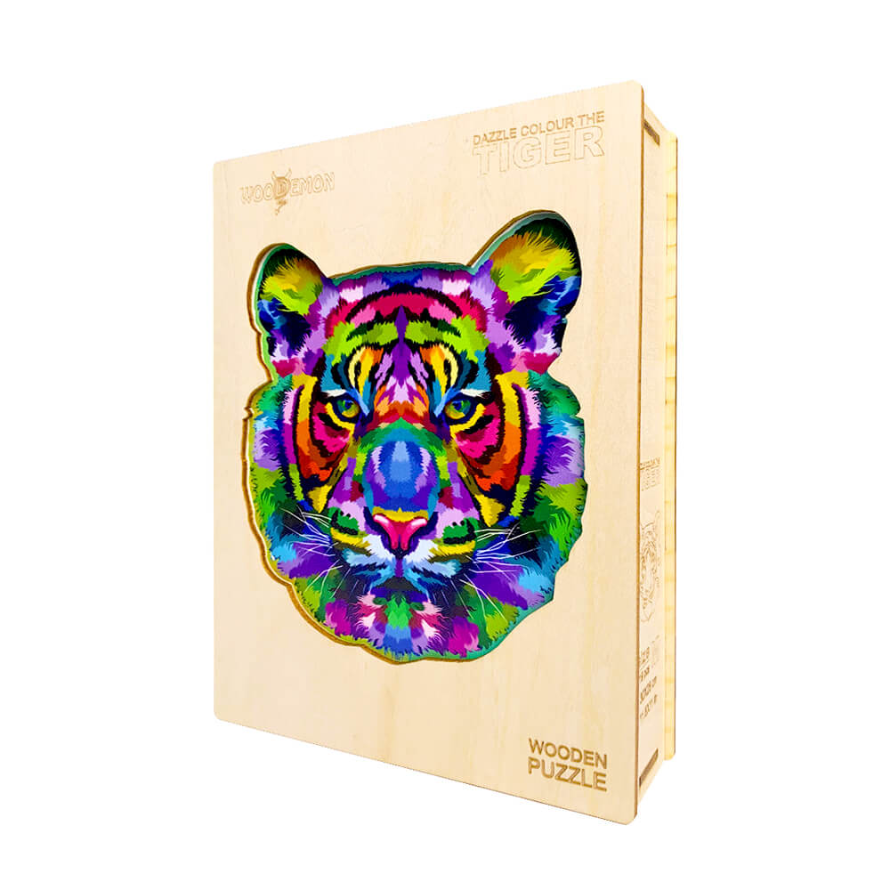 Puzzle En Bois - Tigre Éblouissant
