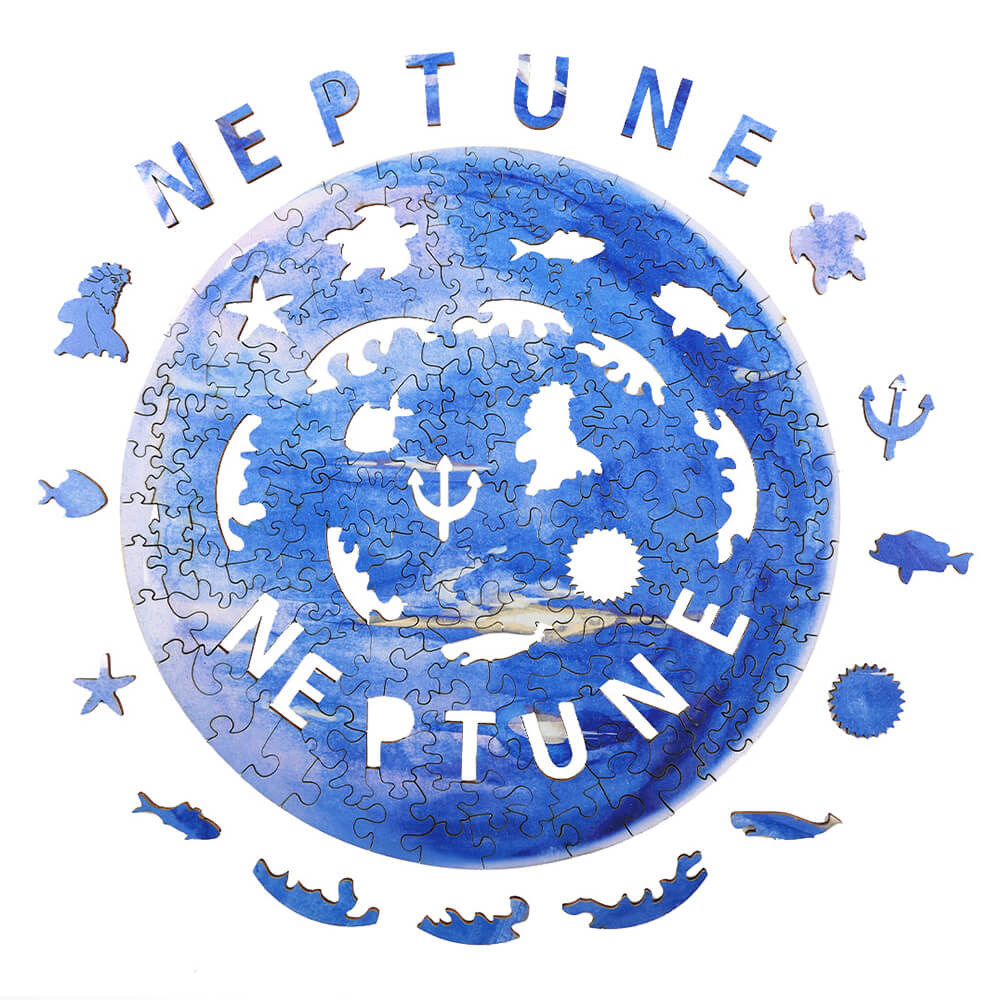 Puzzle En Bois - Planète Neptune